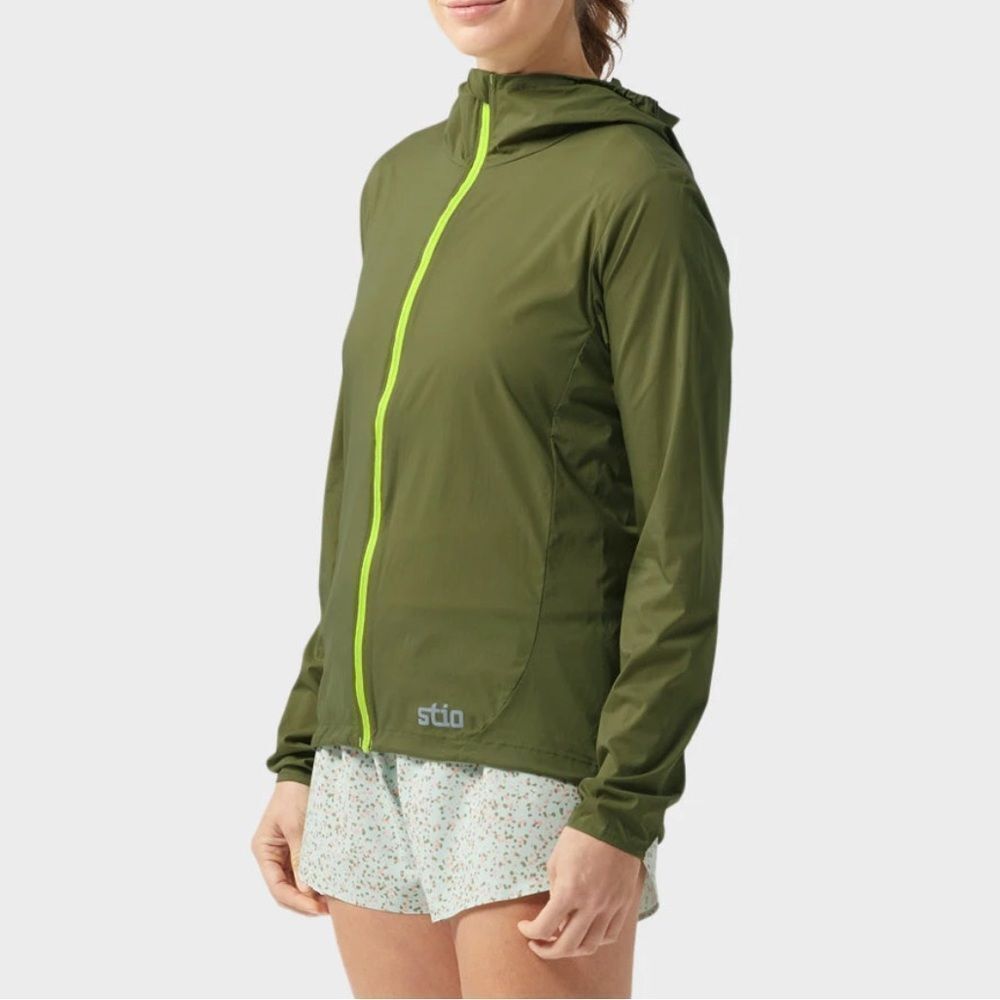 Stio Women’s Large Second Light Wind Shell Green … - image 2